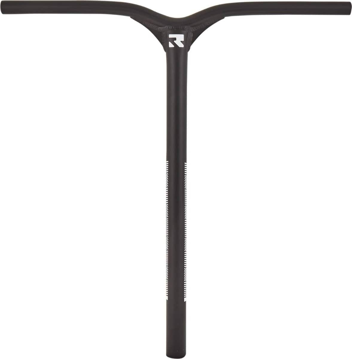 The Root Industries Invictus Aluminium IHC Stunt Scooter Bars feature a black T-shaped design with the logo near the center, crafted for lightweight and balanced performance. These bars measure 610mm x 580mm.