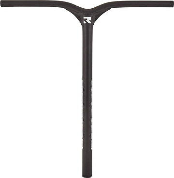 The Root Industries Invictus Aluminium IHC Stunt Scooter Bars feature a black T-shaped design with the logo near the center, crafted for lightweight and balanced performance. These bars measure 610mm x 580mm.