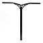 Logic's Axis V2 Aluminium Oversized IHC Stunt Scooter Bars in Black, featuring a sleek T-shaped, minimalist design with strong support gussets, displayed against a plain white background.