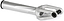 The Ethic DTC Merrow V3 8/12STD SCS Stunt Scooter Fork in raw silver, by Ethic, is displayed at an angle on a white background with "MERROW III" and "ETHIC DTC" engraved on its side.