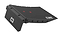 A black CORE workout bench attachment featuring red accents and various attachment points, set against a white background. This bench, ideal for both gym environments and home workouts, seamlessly enhances the stylish design of the CORE Foldable Mini Kicker Ramp with its branding logos for versatile fitness and enjoyment.