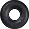 The Hohing Mini BMX Replacement Tire - Black features a deep tread pattern suitable for mini BMXs or small equipment. The brand name, "Hohing," and specifics are visible on the sidewall, set against a white background that emphasizes its round shape and detailed design.