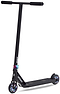 The Union Dot Complete Stunt Scooter - Black / Neochrome features vibrant neochrome metal accents, a straight handlebar, and "Union" branding—ideal for tricks and smooth city rides as a lightweight street scooter.