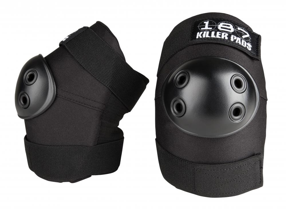 187 Killer Elbow & Knee Combo Skate Protection Pads Set - Black