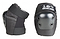Two elbow pads in black, designed for skate protection, ensure high performance and safety with their hard, metallic dome. One pad is depicted from the side to showcase its adjustable straps that provide superior comfort, while the other pad is presented from the front displaying the "187" logo.