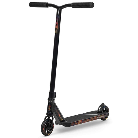 The Invert Supreme Journey 2.5 Jamie Hull Stunt Scooter - Berserk features a straight handlebar, small wheels, and a textured deck with colorful graphics. Ideal for intermediate riders mastering tricks and stunts.
