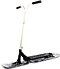 The Eretic Snow Scooter - Powder offers a sleek black standing platform, white handlebar, black grips, and skis for thrilling winter tricks on snow.