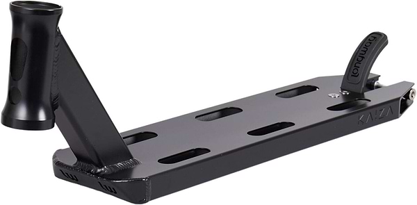 Product: Longway S-Line Kaiza+ Black Stunt Scooter Deck - 4.5" x 19"
Brand: Longway

A robust black metal component designed for versatile adjustments, offering multiple slots and a vertical handle with titanium bolts to enhance security. Its screw mechanism ensures that gear remains stable and secure, perfect for photography or videography setups that require reliability.