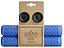 The image features a package of Supremacy Maze Blue Stunt Scooter Grips - 180mm, crafted for stunt scooter enthusiasts. The grips exhibit a zigzag pattern, decorative black end caps, and are made from durable materials. The packaging prominently displays the Supremacy logo and product name, specifically designed for pro riders.