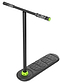 The INDO Fusion Indoor Trampoline Scooter - Classic Black offers a T-shaped handlebar, camouflage-patterned grips, rectangular footboard, and ball head bearing system for practicing balance and advanced tricks.