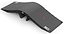 The CORE Mini Wave Skate Ramp Set - 2 Kickers & Bridge by CORE is a black, wave-shaped ramp for skaters, scooter riders, and inline skaters, featuring red dots on each flat and "CORE" in white at each end.