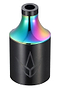 Presenting the Blunt Envy Street Stunt Scooter Peg in Oil Slick Neochrome, this metallic piece boasts a vibrant rainbow top and a sleek matte black base. Complete with an engraved geometric logo, it's expertly crafted with elegant chromoly steel sleeves.