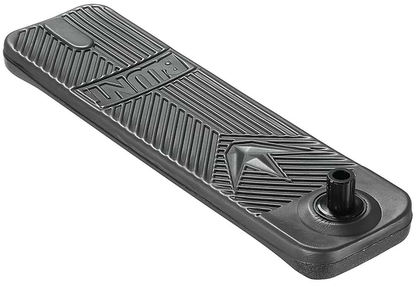 A sleek black component with textured grooves and the "NOIR" design, this customizable handlebar includes a cylindrical extension on one end, perfect for connecting to the Blunt Envy TS Pro 6 Indoor Trampoline Stunt Scooter.