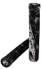 Two Addict OG Swirl Black / Grey Stunt Scooter Grips (180mm) made from durable TPR, each with a textured surface and circular logo on the end caps—one grip upright, one horizontal. Brand: Addict.