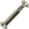The JD Bug Original Front Axle Bolt by JD Bug is a versatile metal fastener with two rounded ends and a threaded shaft, ideal for replacing front axles on the JD Bug Original MS130 or binding materials together.