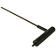 The Ethic DTC 6mm Allen Key Tool - Black, featuring a long shaft and a black plastic handle, is displayed on a plain white background, making it perfect for precise adjustments on your scooter.