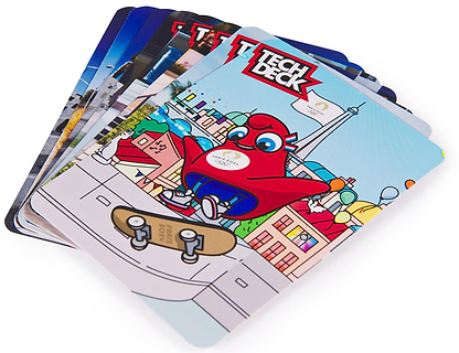 The Tech Deck Olympic Competition Legends Fingerboards 8 Pack features top athletes and vibrant designs—perfect for fans of Tech Deck and the excitement of the Paris 2024 Olympic Games.