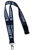 The Blazer Pro Lanyard - Black features a silver clip, plastic buckle, and bold white "BLAZERPRO" lettering—ideal for any Blazer Pro fan.