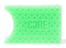 The CORE Epic Skate Wax in Apple Green is a rectangular skate accessory designed with a honeycomb pattern and the imprinted brand name "CORE". It features pre-grooved shapes for easy application and includes a small semi-circular indentation on one side.