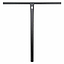 The CORE Nova Halfbarz V2 Titanium Oversized HIC Stunt Scooter Bars (680mm x 630mm) feature a black metal T-shaped design with a small white logo, offering lightweight strength and durability—ideal for high-performance riders.