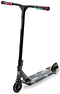 The Slamm Mischief Complete Stunt Scooter - Glitch boasts a sleek black look, colorful grips, and a vibrant graphic deck. With its wide T-bar handle and 110mm wheels, it delivers both style and performance for thrill-seekers in tricks and freestyle riding.