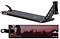 The Lucky Chris Farris Signature V1 Black Stunt Scooter Deck (6" x 22") features a woman with glasses and mountains graphic, grip tape with geometric designs, and "Chris Farris" on the side. Brand: Lucky.