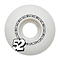 Introducing the Fracture Comic Classic 52mm 100A Skateboard Wheels in white, designed for durability and performance with high rebound urethane. These wheels feature the "Fracture!" logo in bold black at the center, and a prominent black and white "52" displayed at the bottom left, making them both stylish and functional.