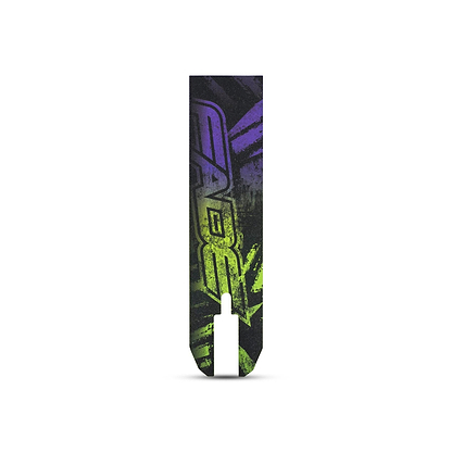 The Legacy Fade Complete Stunt Scooter by Legacy features a bold graffiti-style design in purple and green, making it perfect for standing out at the skatepark.