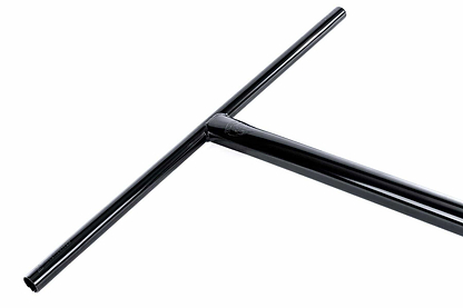 The Ethic DTC Tenacity V2 Steel HIC Stunt Scooter T-Bars in Black Mirror (720mm x 600mm) are shown on a white background, offering a durable and lightweight design for enhanced stunt performance.