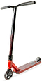 The Madd Gear Viral Purge Complete Stunt Scooter - Cherry features a textured deck, black handlebars, and two black wheels—ideal for mastering tricks at the skatepark.