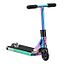 The Blunt Envy AOS V6 Finger Scooter in Oil Slick Neochrome features a metallic rainbow finish with black handlebars and wheels, shown upright on a white background.