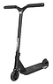 The Root Industries Type R MINI Complete Stunt Scooter in Matte Black features a sleek design with a lightweight aluminum deck, small wheels, and straight chromoly handlebars. "Type-R Mini" is printed on the frame. The scooter is against a plain, light background.