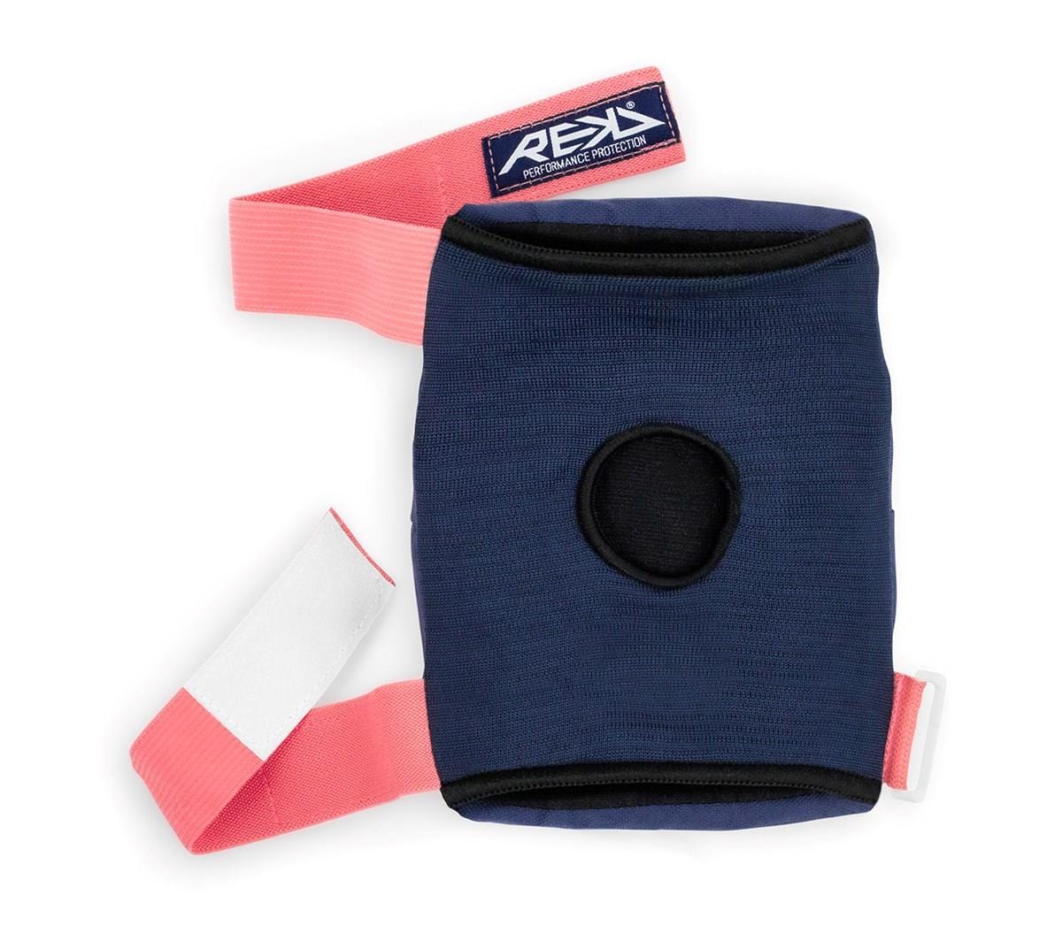 Single knee pad from REKD Heavy Duty Triple Skate Protection Pad Set in Blue and Pink.