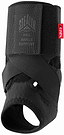 Black GAIN Stealth Pro Junior Ankle Support features crisscross straps, adjustable compression, and an open heel. A red "GENU" tag is on the side, offering optimal ankle protection under the GAIN brand.