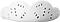 A white, cloud-shaped object with many small round holes, similar to the SISU Sisu Next Gen Max Protection Mouthguard - Snow White designed for high-impact sports.