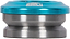 Legacy Velo Integrated Stunt Scooter Headset in anodised teal, featuring a silver metallic base and sealed bearings.