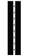 The CORE Stunt Scooter Griptape - 50/50 Black features a vertical black design with a narrow white strip down the center, where "CAVE" is repeatedly printed in bold black letters.