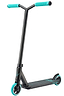The Blunt Envy ONE S3 Complete Stunt Scooter in teal showcases a sleek black frame complemented by turquoise handlebars and wheels. It features an aluminium deck enhanced with subtle graphics, offering a minimalist design and streamlined appearance that makes it perfect for riding and executing tricks like a pro.