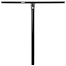 The Union Uniq T Steel Oversized HIC Stunt Scooter Bar in black (670mm x 600mm) features "UNION" and a small flower-like logo at the intersection, shown against a white background.