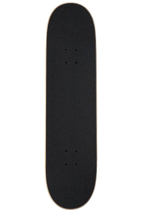 The Arbor Street Revert Puppy Complete Skateboard - 8.25″ x 32″ features a black Canadian maple deck with grip tape, rounded nose and tail, and pre-drilled truck holes—ideal for park and street skating.