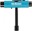 The Birdhouse Skateboard Multi T-Tool - Blue is a versatile T-shaped tool from Birdhouse featuring black handles, perfect for skateboard maintenance and adjusting hardware.