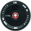 The CORE Hollow Core V2 100mm Stunt Scooter Wheel - Black features a hollow core, white “CORE” and “HOLLOW CORE” print, and a red CORE ABEC 9 bearing in the center.