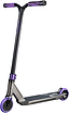 Drone Predator 1 Complete Stunt Scooter in smoked chrome and purple, featuring a chrome-finished deck, black handlebars, purple grips, and purple wheels.