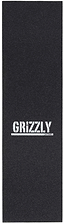A black rectangular sheet of Grizzly Graphic Skateboard Griptape - Mini Stamp by Grizzly, featuring the white Mini Stamp logo in the center.
