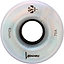 A close-up of a single Luminous LED 78A Quad Skate Wheel - Black Pearl 62mm by Luminous, showing "62mm" on the left, "78A" on the right, and "Luminous" below—ideal for outdoor skating fans.