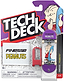 The Tech Deck 96mm M04 Finesse x Peanuts Fingerboard - Linus, by Tech Deck, features authentic skateboard graphics with unique “FINESSE + PEANUTS” branding, includes a red fingerboard tool and warning labels on the packaging—making it an ideal collectible for fans of Tech Deck fingerboards and exclusive skateboard memorabilia.