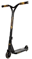 The Nitro Circus Ryan Williams Junior Replica 2025 Complete Stunt Scooter in black features gold handlebar grips, a black deck, and gold wheel accents—perfect for young riders seeking pro style in a compact Nitro Circus design.