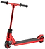 The Finger Whips Finger Toy Scooter - Red features black handlebars and wheels, a textured deck, and rear fender brake. Shown on a white background, it's perfect for fans of Finger Whips and other finger scooters.
