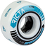 The Ricta Speedrings Slim 51mm 99A Skateboard Wheels by Ricta come in white with blue and black graphics, featuring the text “51/99A,” “DYNAMICS,” and “SPEEDRINGS” on the side. These wheels have a 99A durometer and are designed with a hollow center for axle mounting.