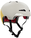 The REKD Elite 2.0 Skate / Scooter Helmet in grey/yellow features lightweight protection, red interior padding, black adjustable straps, and ventilation holes—ideal for cycling or skating action sports.